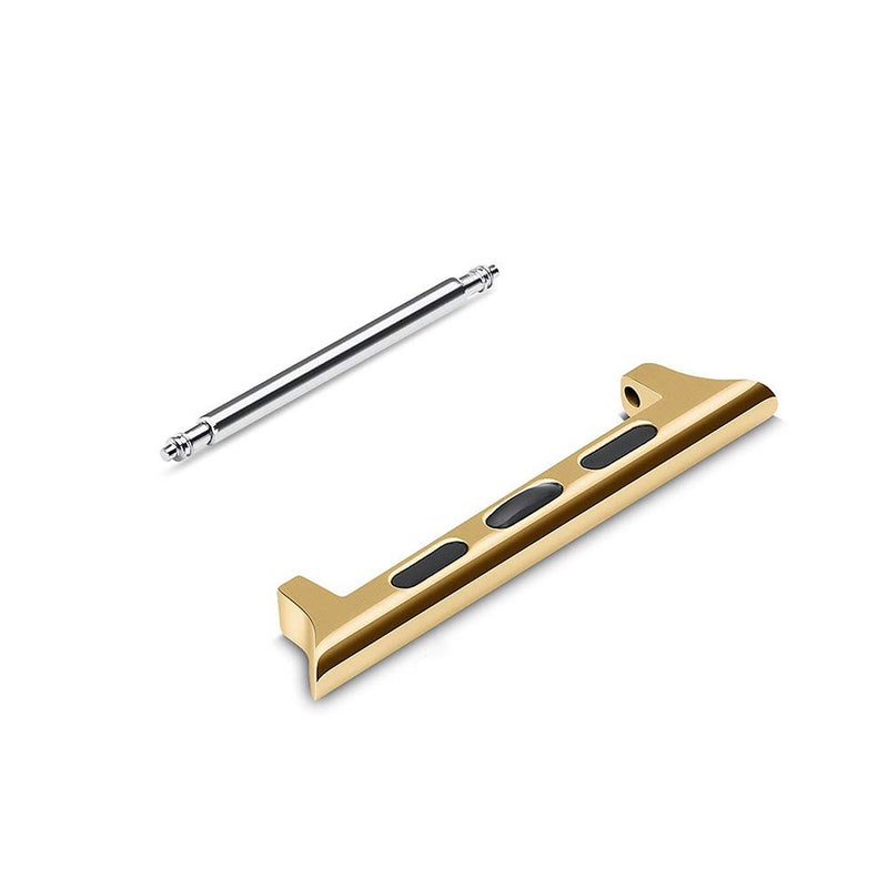 LOOKSEVEN Spring Bar Watch strap connector Stainless Steel Adapter Replaceable Metal Connection with Replacement Tool Compatible with Apple Watch Band 42mm(Series 3 2 1) 44mm 45mm 46mm 49mm - Image 2